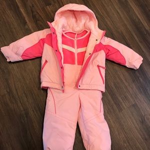Columbia 3t girls snow jacket and bib set!